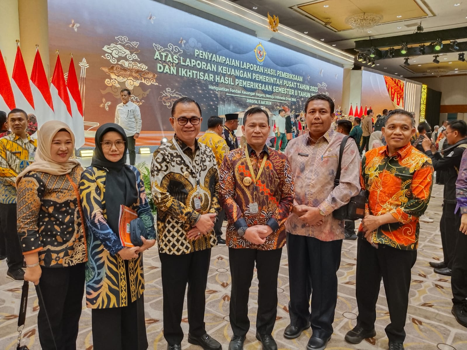 Pj Bupati Banyuasin Hadiri Hasil LHP Pemerintah Pusat 2023