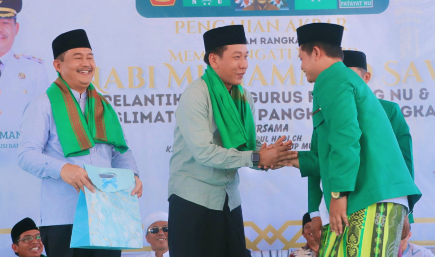 Peringatan Maulid Nabi dan Pelantikan Pengurus NU di Pangkalan Tungkal: Wabup Muba Ingatkan Peran St